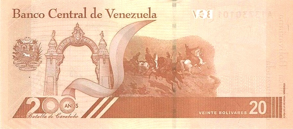 PN117 Venezuela - 20 Bolivares Year 2021